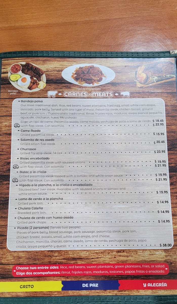 La Antioqueña Café & Restaurant Menu - Image 1