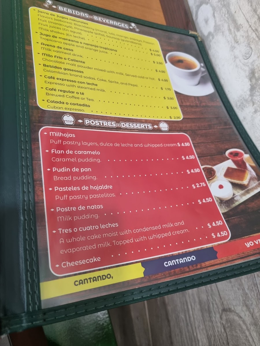 La Antioqueña Café & Restaurant Menu - Image 2